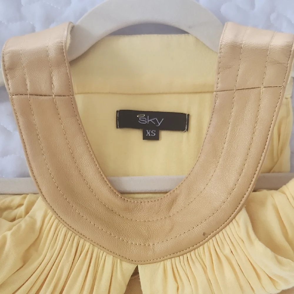Sky Pastel Yellow Cutout Mini Dress - Picture 5 of 5